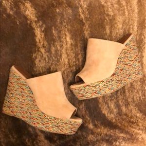 Pink Suede Jeffrey Campbell Wedges